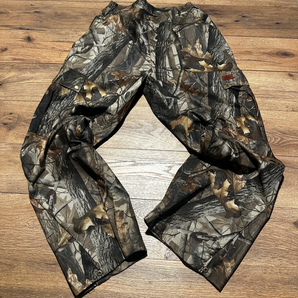 Woolrich Camo Cargo Pants Men Medium Realtree Hardwoods Hunting 5546WTHWCM